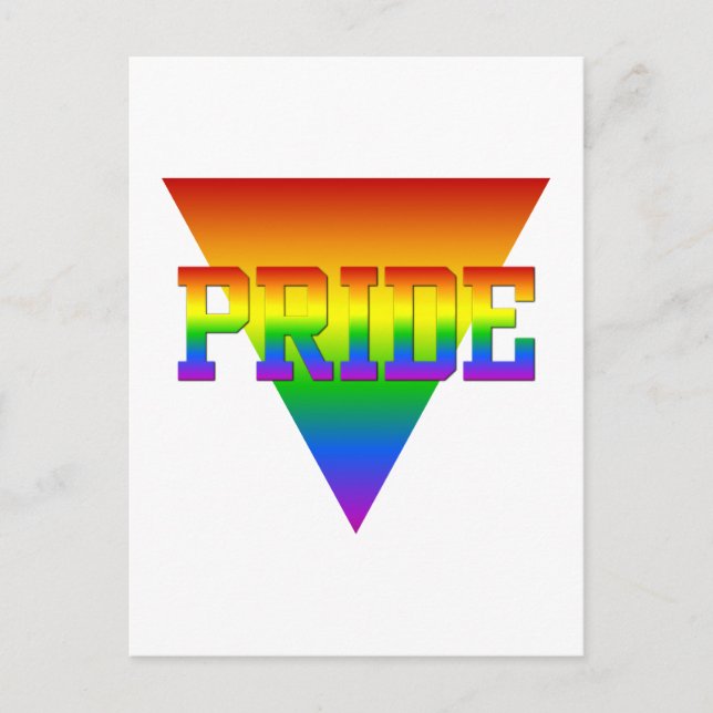 Tarjeta postal del Triángulo del Orgullo, personal (Anverso)