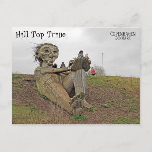 ¡Tarjeta postal del troll danés genial!