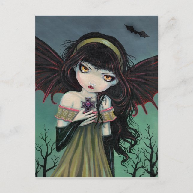 Tarjeta Postal del Vampiro Gótico Errante (Anverso)
