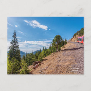 Tarjeta postal del viaje en tren a Pikes Peak