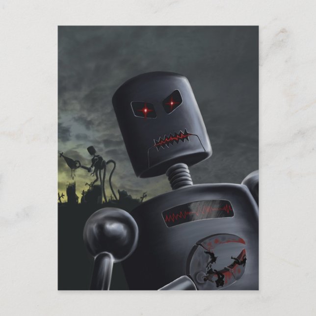 Tarjeta postal Demon Bots (Anverso)