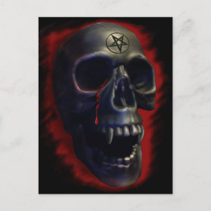 Tarjeta postal Demon Skull 1