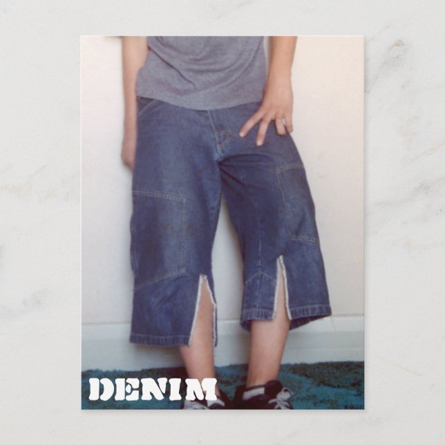 Tarjeta postal Denim Series 11 Culottes (Anverso)