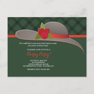 Tarjeta postal Derby Gorra