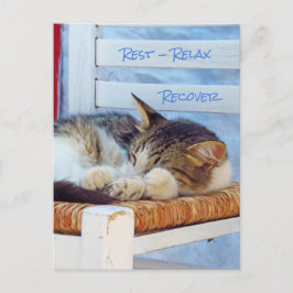 Tarjeta postal Descansar Relajarse Recuperar