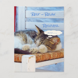 Tarjeta postal Descansar Relajarse Recuperar