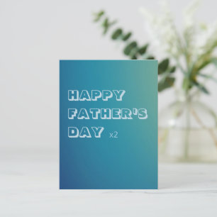 Tarjeta postal - Día del Padre Gay x2