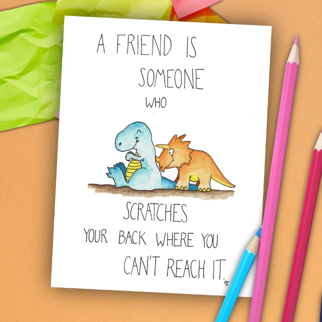 Tarjeta postal DINOSAUR FRIENDS de Nicole Janes (Subido por el creador)
