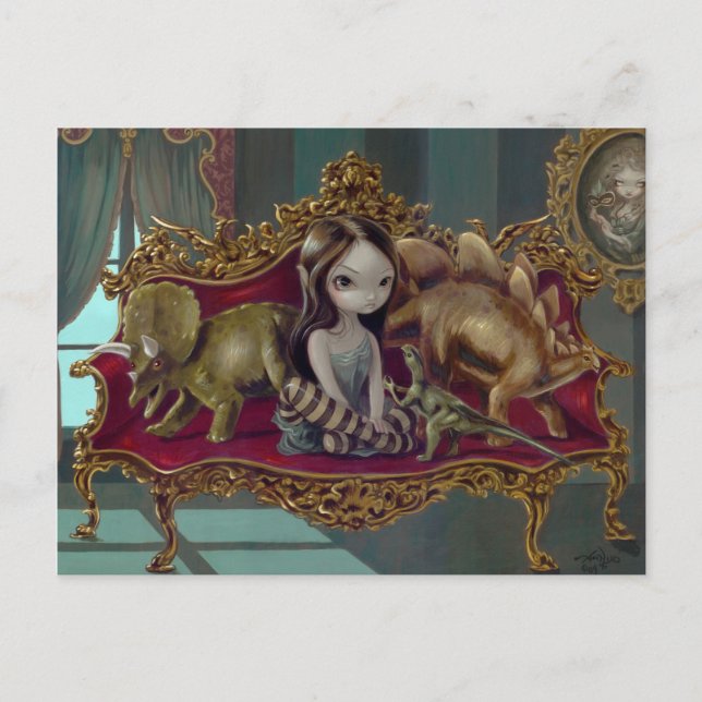 Tarjeta postal "Dinosaur Friends I" (Anverso)