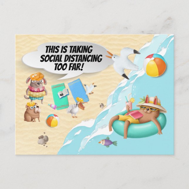 Tarjeta postal divertida (Anverso)