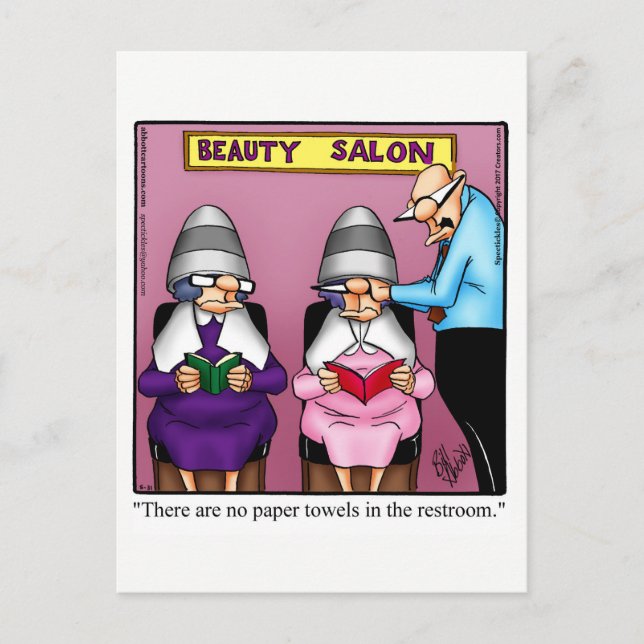 Tarjeta postal divertida de aniversario con humor (Anverso)