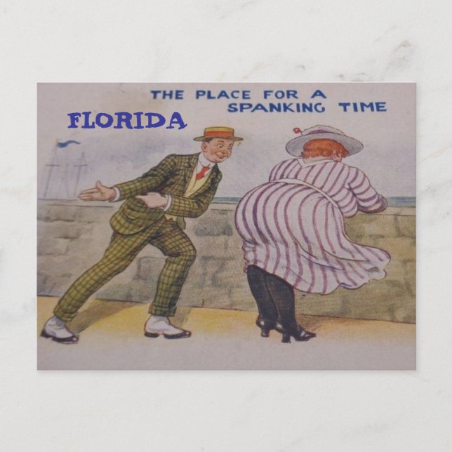 TARJETA POSTAL DIVERTIDA DE FLORIDA (Anverso)