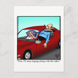 Tarjeta postal divertida de humor para aniversario