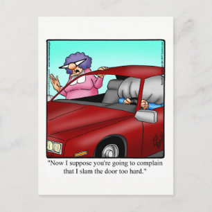 Tarjeta postal divertida de humor para aniversario