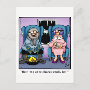 Tarjeta postal divertida de humor para aniversario