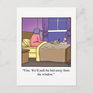 Tarjeta postal divertida de humor para aniversario