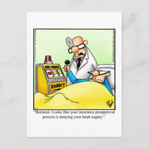 Tarjeta postal divertida de humor para desear una 