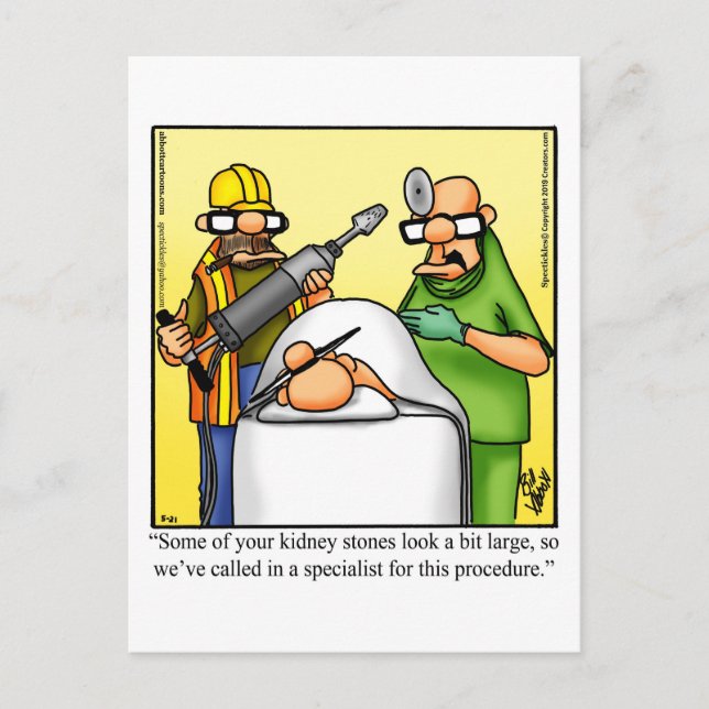 Tarjeta Postal Divertida de Humor para Desear una  (Anverso)