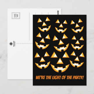 Tarjeta postal divertida de la luz de la fiesta de
