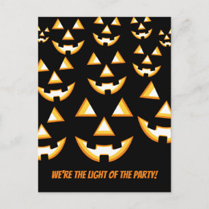 Tarjeta postal divertida de la luz de la fiesta de
