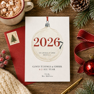 Tarjeta postal divertida de Navidad 6 7 Todo el añ
