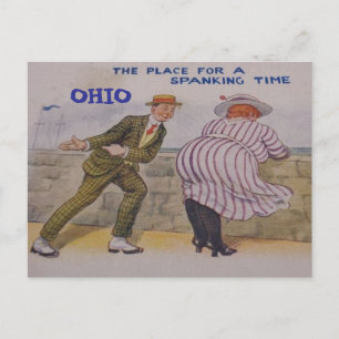 TARJETA POSTAL DIVERTIDA DE OHIO