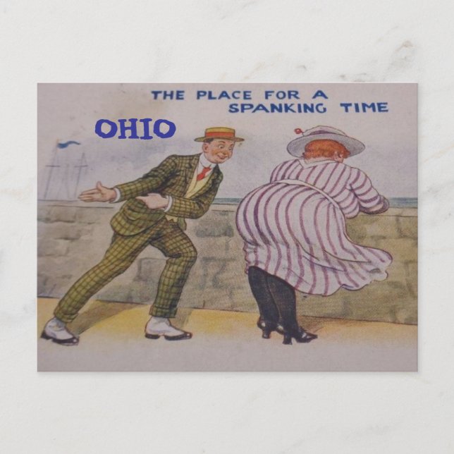 TARJETA POSTAL DIVERTIDA DE OHIO (Anverso)