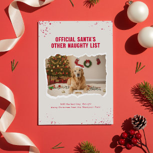 Tarjeta postal divertida de perro mascota para Nav