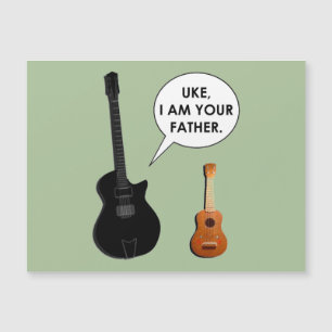 Tarjeta postal divertida de ukulele