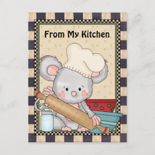 Tarjeta postal divertida del personalizado del rat