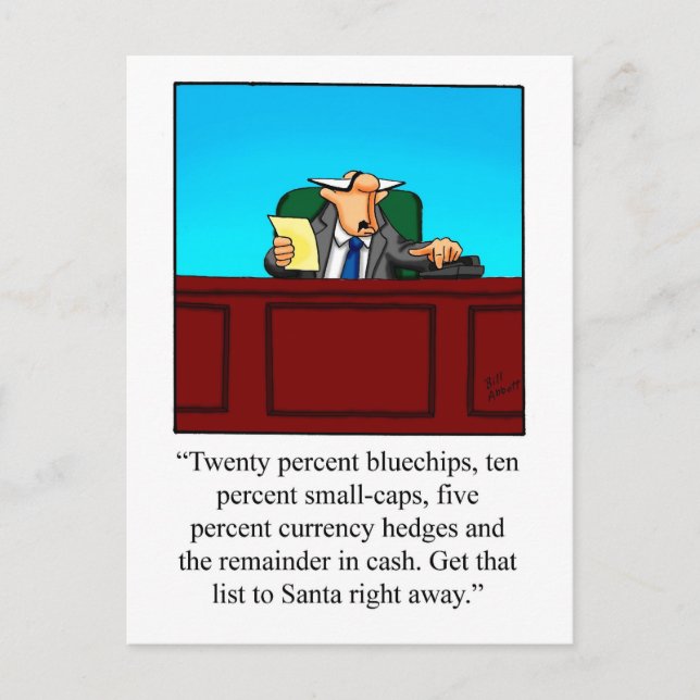 Tarjeta postal divertida para Navidades de Humor E (Anverso)