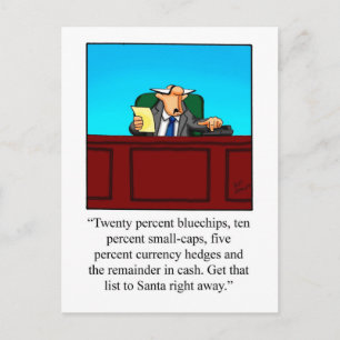 Tarjeta postal divertida para Navidades de humor f