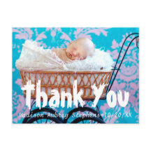 Tarjeta postal divertida y sencilla de agradecimie