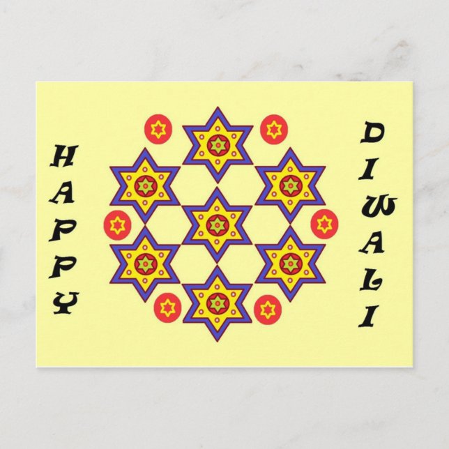 Tarjeta postal Diwali (Anverso)