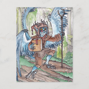 Tarjeta postal Djinni Azul