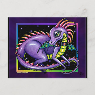 Tarjeta postal "Draco" arcoíris