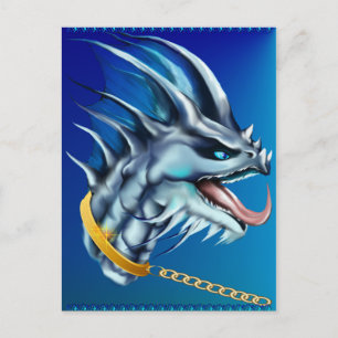 Tarjeta postal Dragón y Cadena de Oro