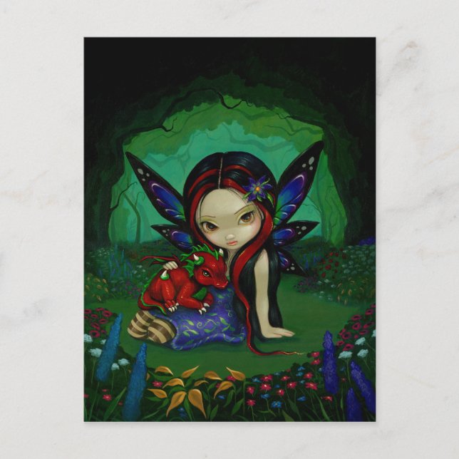 Tarjeta postal "Dragoning Garden I" (Anverso)