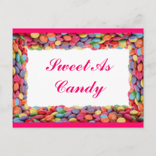 Tarjeta postal Dulce Como Caramelo