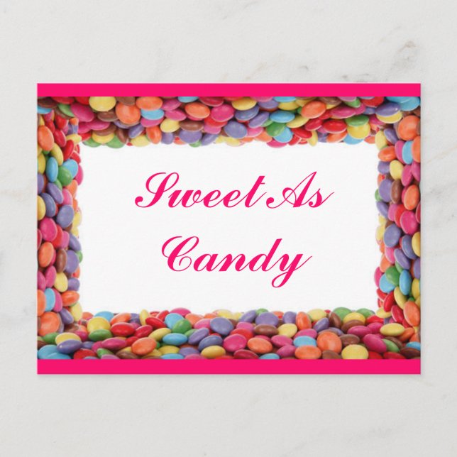 Tarjeta postal Dulce Como Caramelo (Anverso)