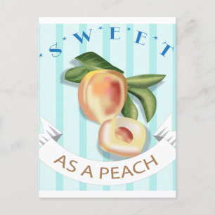 Tarjeta postal Dulce como un melocotón