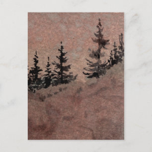 Tarjeta postal "Dusk #1" para rutas rurales