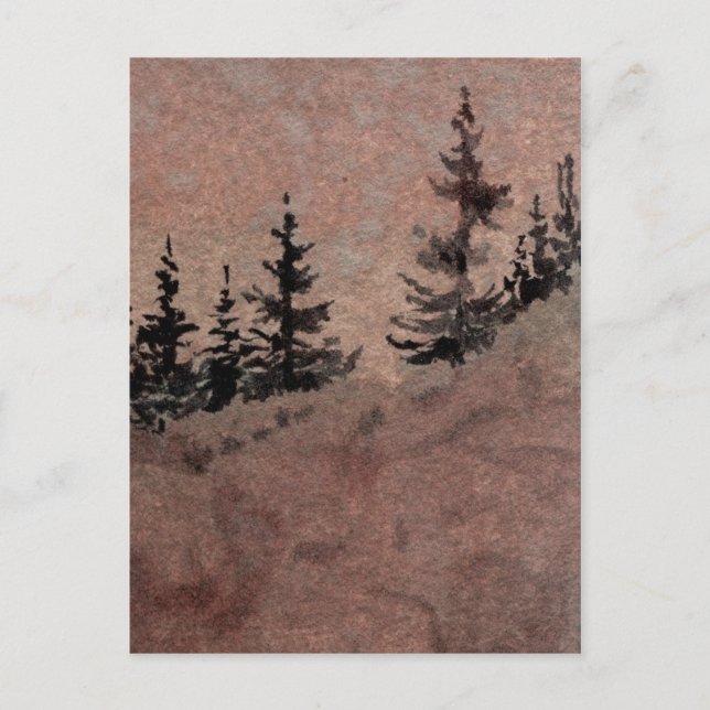 Tarjeta postal "Dusk #1" para rutas rurales (Anverso)