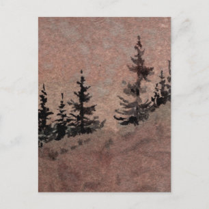 Tarjeta postal "Dusk #1" para rutas rurales