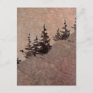 Tarjeta postal "Dusk #2" para rutas rurales