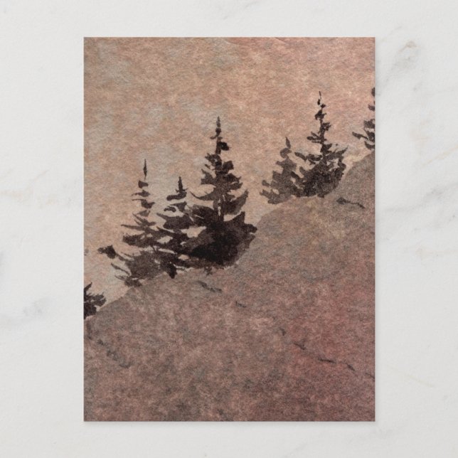 Tarjeta postal "Dusk #2" para rutas rurales (Anverso)