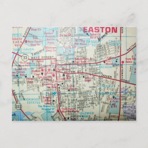 Tarjeta postal EASTON MD, Mapa de cosecha