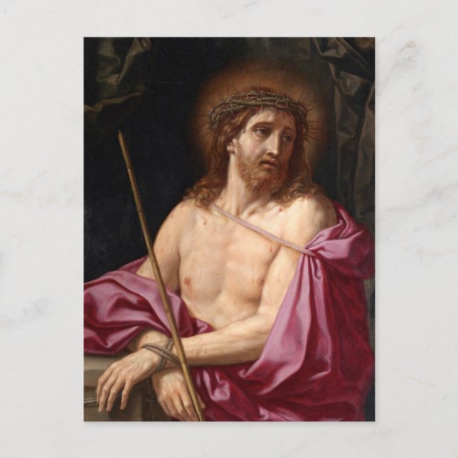 Tarjeta postal Ecce Homo de Elisabetta Sirani (Anverso)
