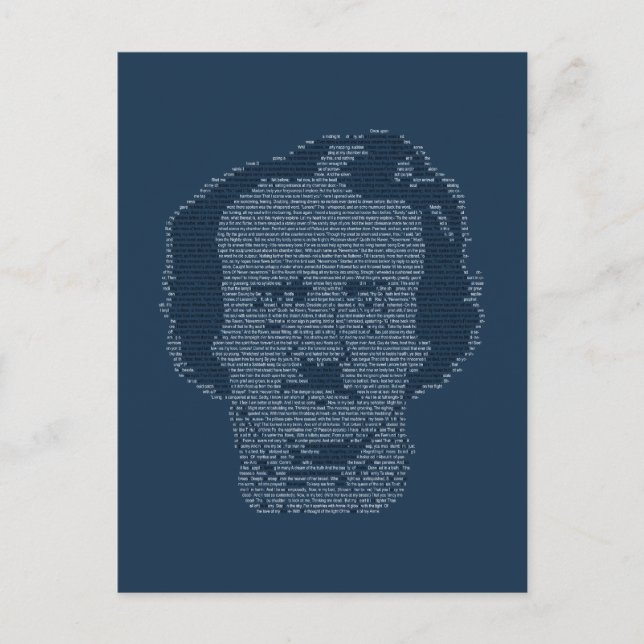 Tarjeta postal Edgar Allen Poe (Anverso)