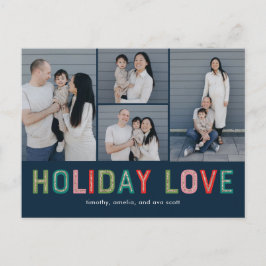 Tarjeta postal editable de líneas adorables para l